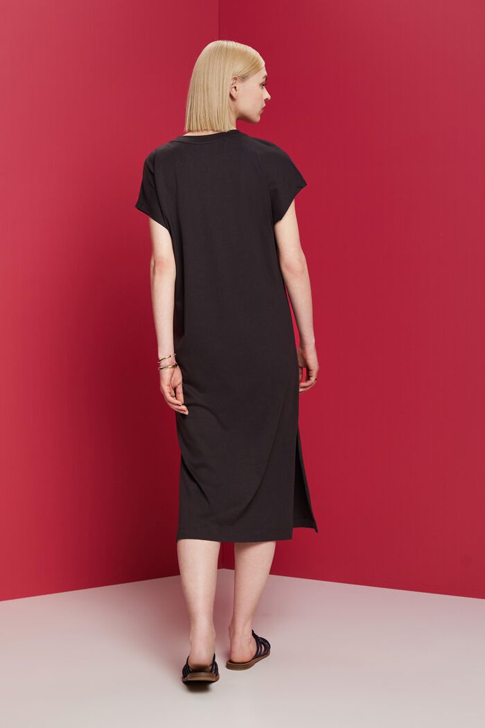 Jersey midi dress, ANTHRACITE, detail image number 3