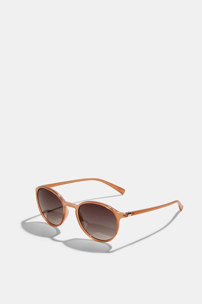 Unisex Round Gradient Sunglasses, BEIGE, detail image number 1