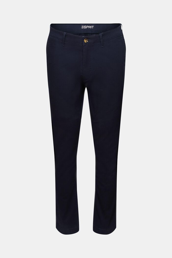 Chino trousers, stretch cotton, NAVY, detail image number 7