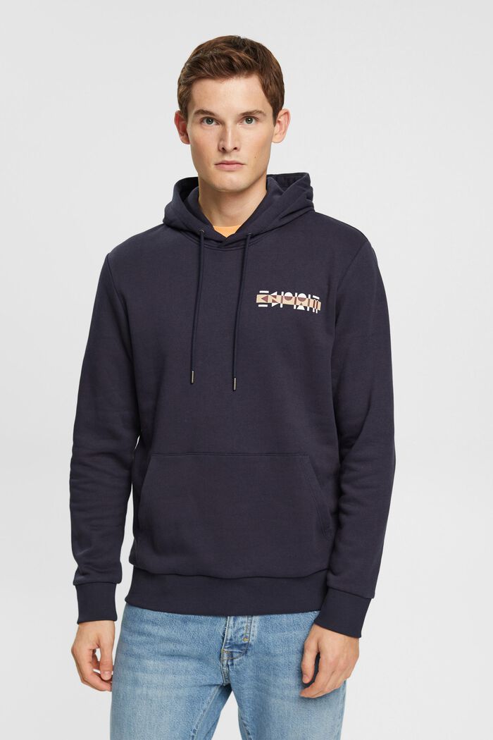 Hoodie with small logo print