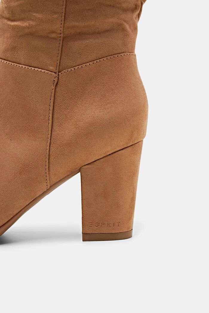 Faux suede slouch boots, BEIGE, detail image number 3