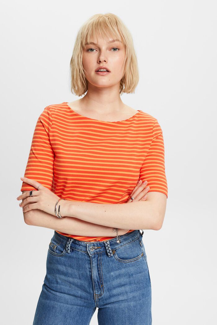 Littledesire Striped O-Neck Full Sleeve Women T-shirt, Western Wear, Tops  Free Delivery India.