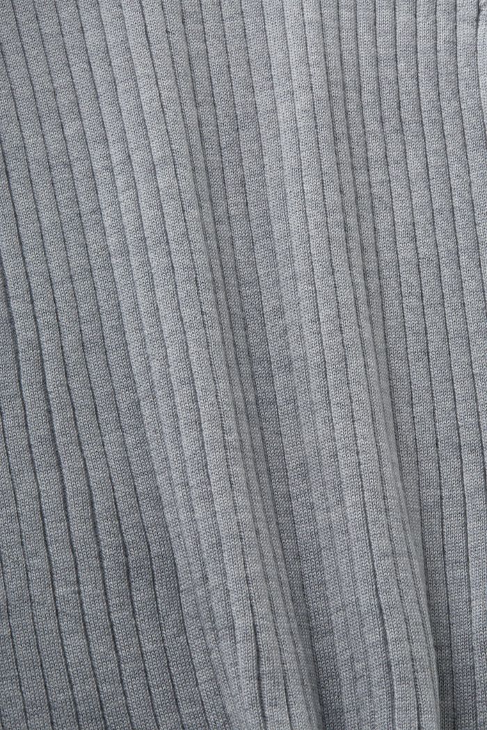 Super Fine Merino Wool Sleeveless Sweater, MEDIUM GREY, detail image number 5