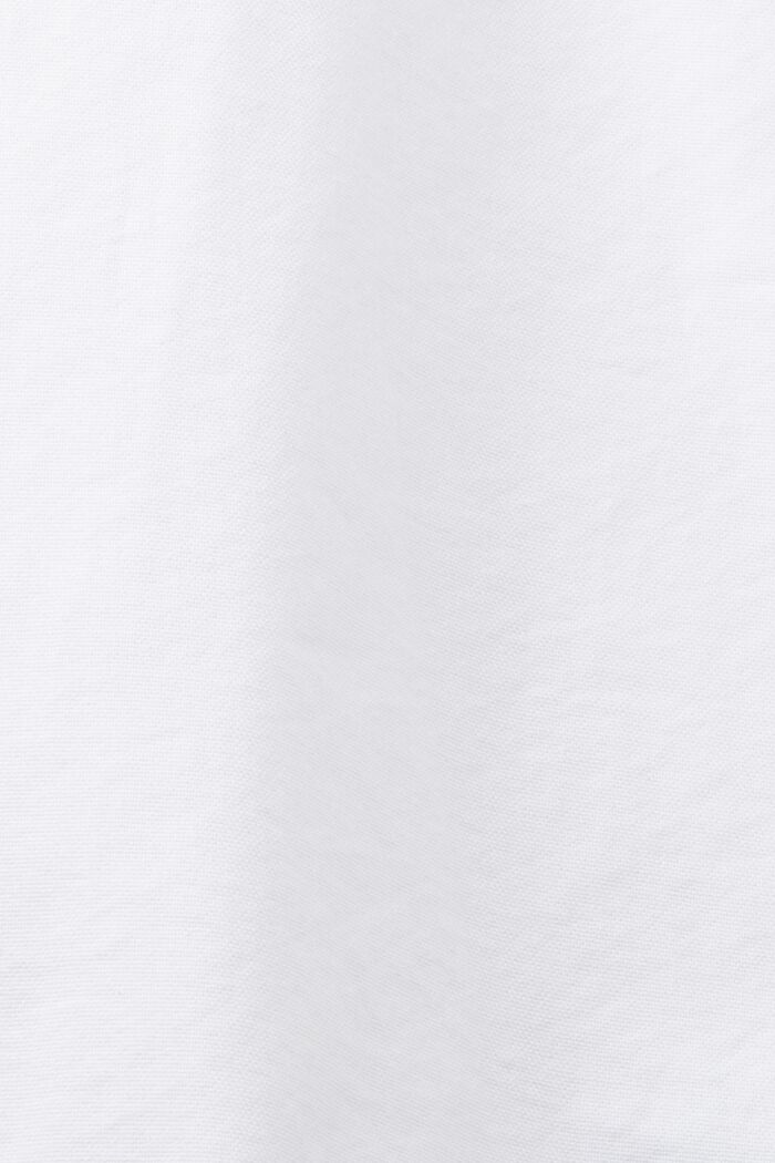 Cotton-Poplin Button Down Shirt, WHITE, detail image number 5