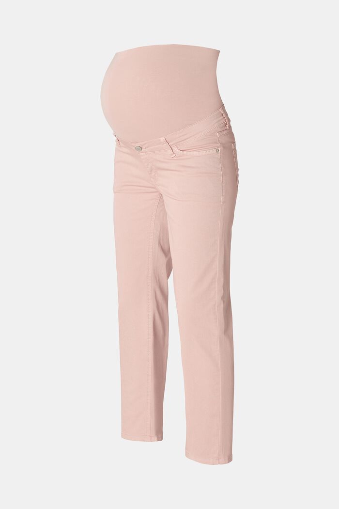 Straight leg trousers with over-the-bump waistband, BLUSH, detail image number 5