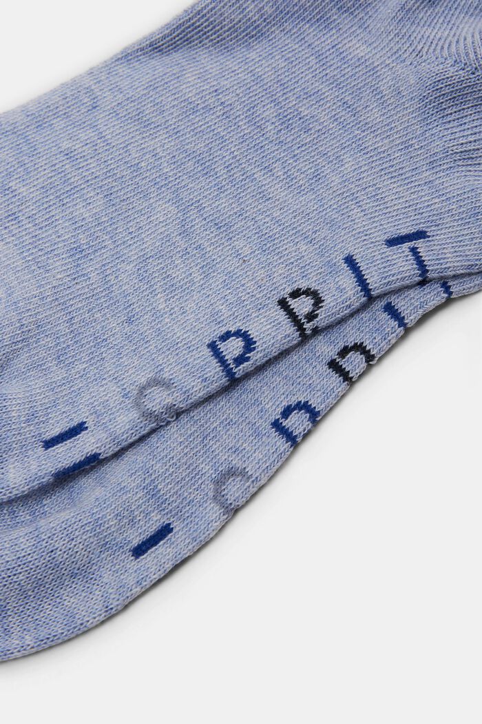 Double pack of trainer socks with a logo, JEANS, detail image number 1