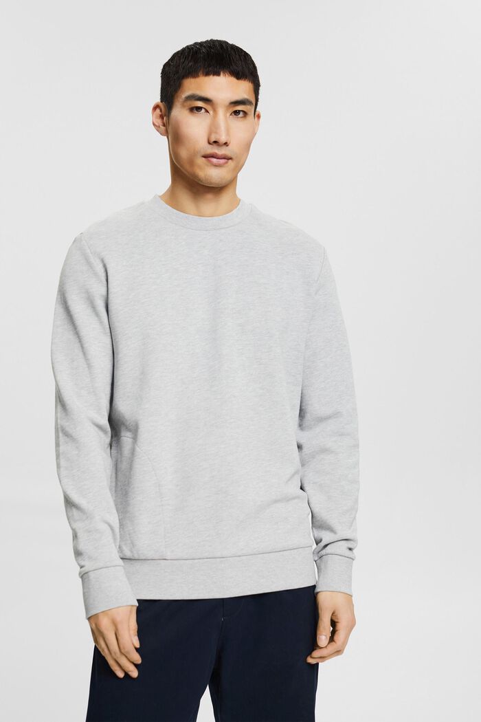 Sweatshirt with a zip pocket, LIGHT GREY, detail image number 0