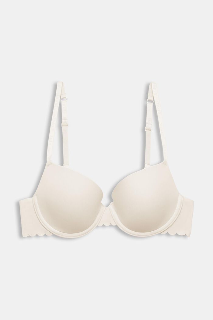 ESPRIT - Padded underwire bra with scalloped edges at our online shop