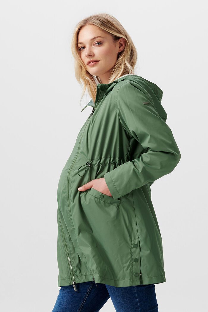 3-way-use rain jacket, VINYARD GREEN, detail image number 4