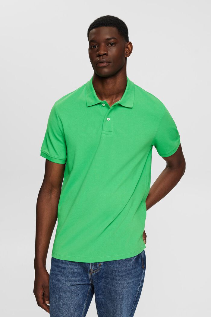 Slim fit polo shirt, GREEN, detail image number 0