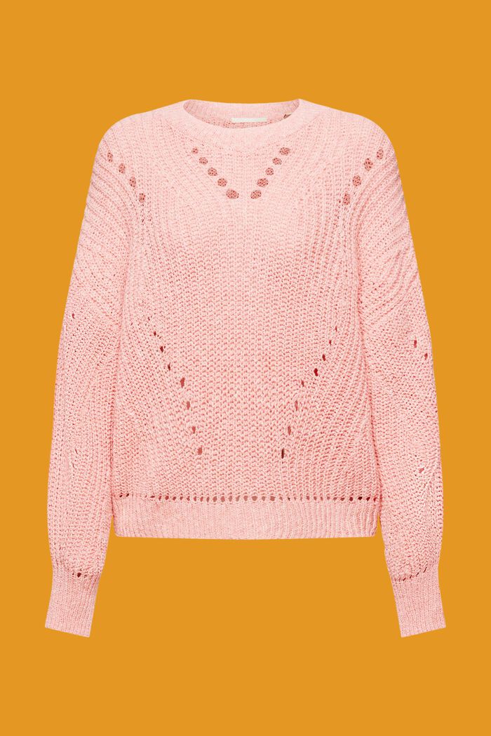 Cable knit jumper, PINK, detail image number 6