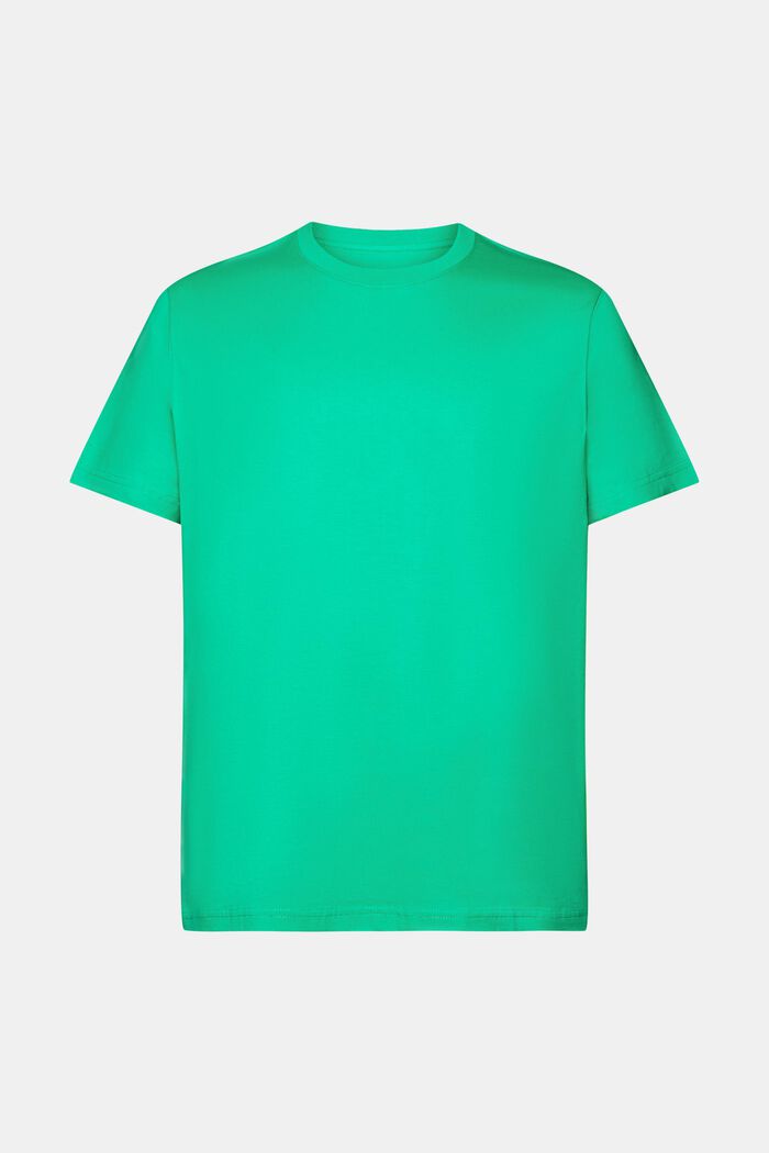 Pima Cotton-Jersey Crewneck T-Shirt, GREEN, detail image number 7