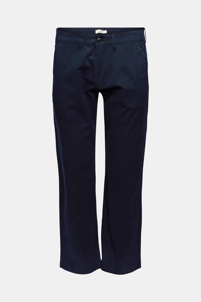 Straight chinos in organic cotton, NAVY, detail image number 3