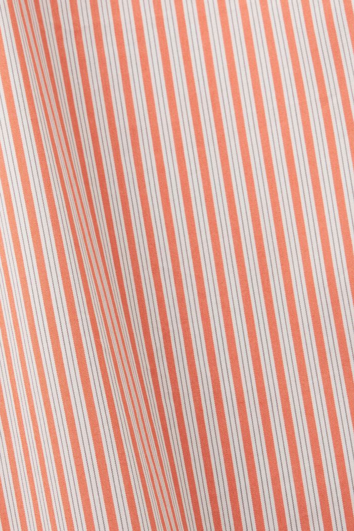 Striped poplin blouse, ORANGE RED, detail image number 6