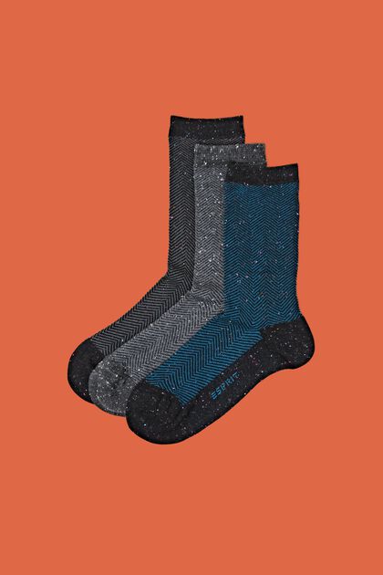 3-Pack Herringbone Socks