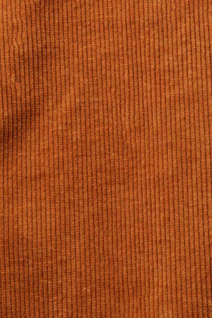 High-Rise Straight Fit Corduroy Pants, CARAMEL, detail image number 5