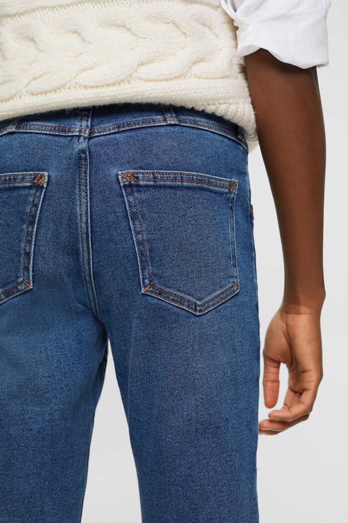 High-rise slim fit jeans, BLUE MEDIUM WASHED, detail image number 4