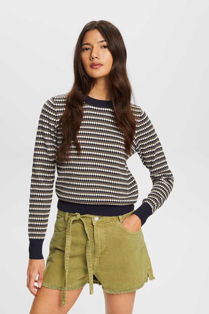 ESPRIT - Multi-coloured jumper, cotton blend at our online shop
