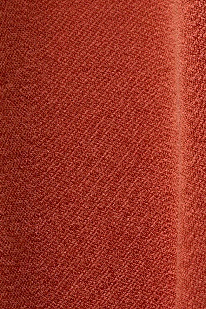 Knitted dress with a tie belt, TENCEL™, TERRACOTTA, detail image number 4