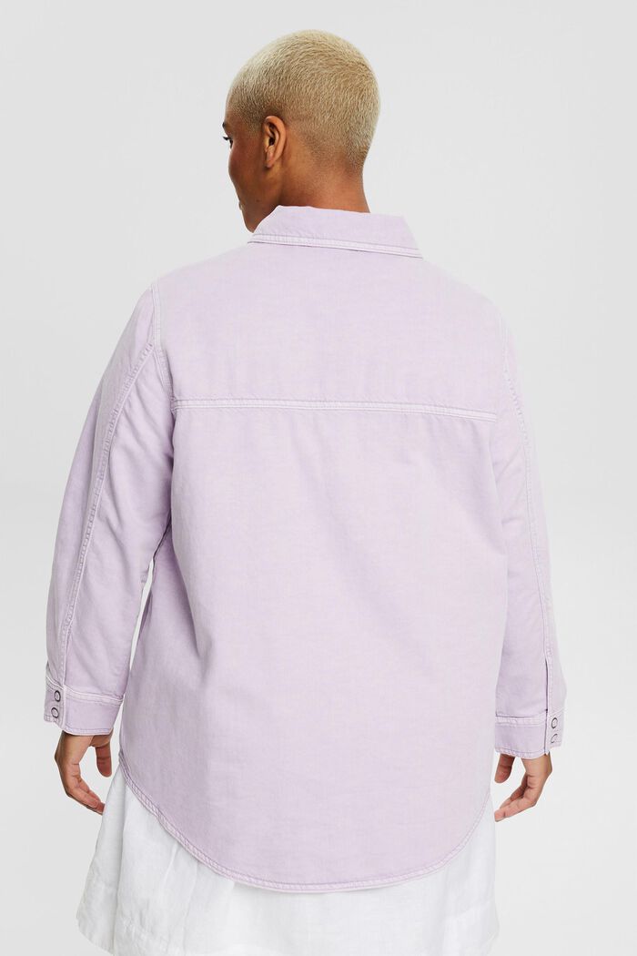 CURVY overshirt made with TENCEL™, LILAC, detail image number 3