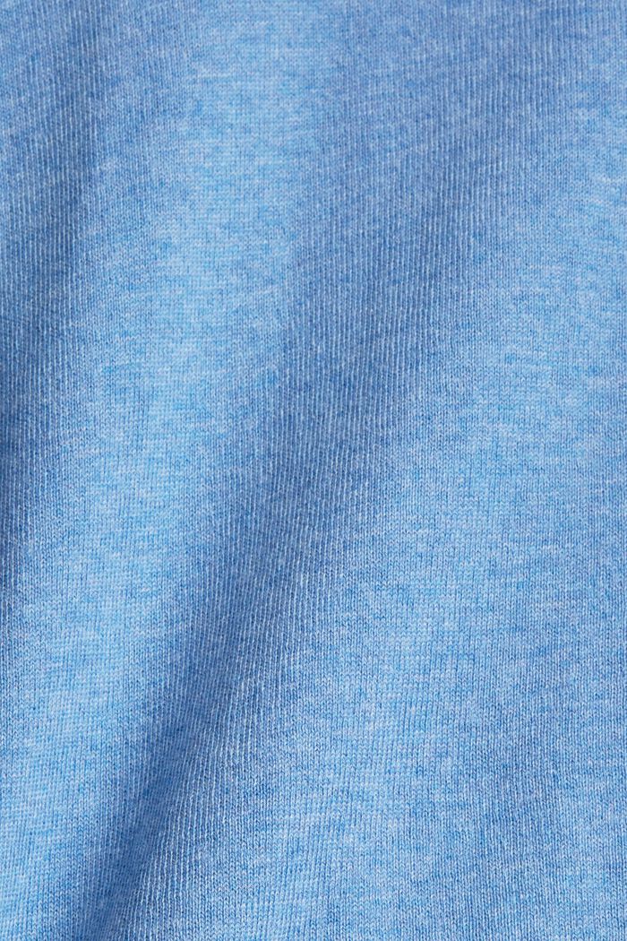 Hooded jumper, 100% cotton, LIGHT BLUE LAVENDER, detail image number 1