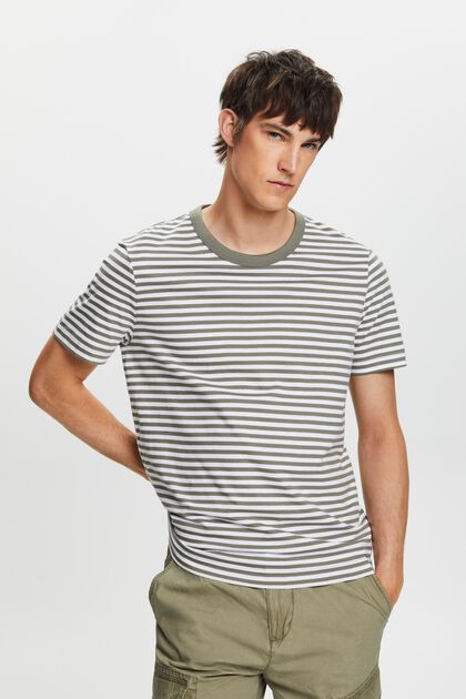 Striped jersey T-shirt, 100% cotton