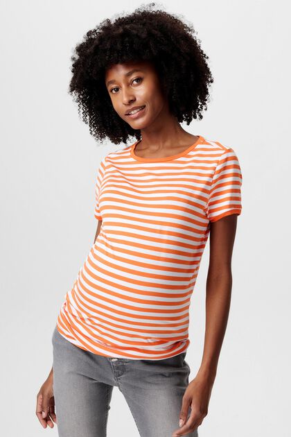 Maternity striped cargo jeans
