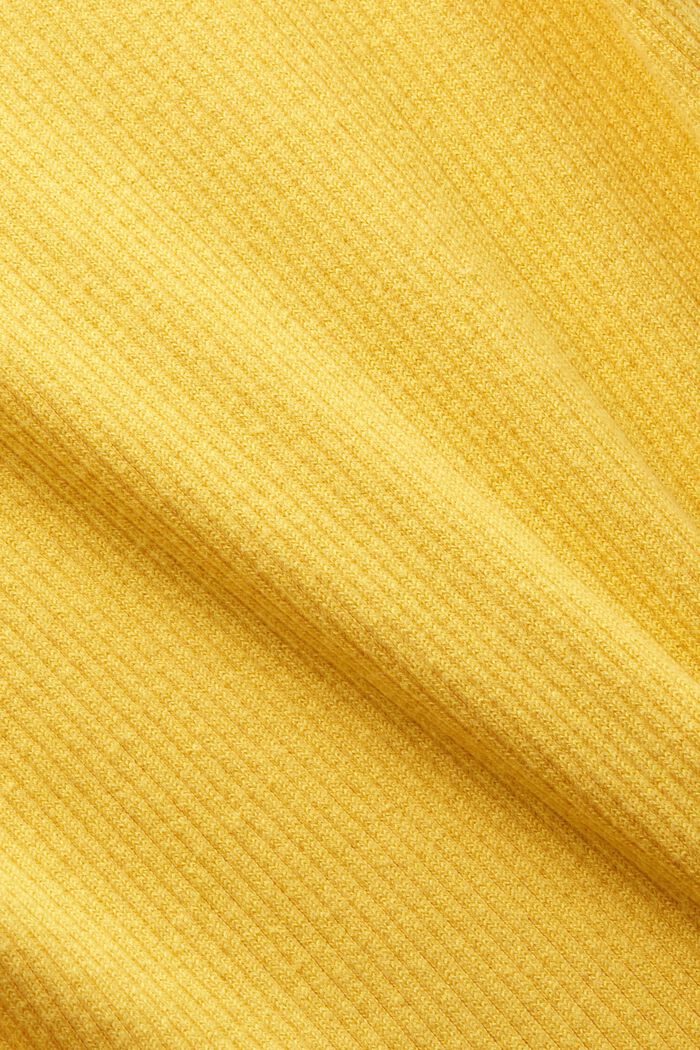 Ribbed Sweater Tank, SUNFLOWER YELLOW, detail image number 5