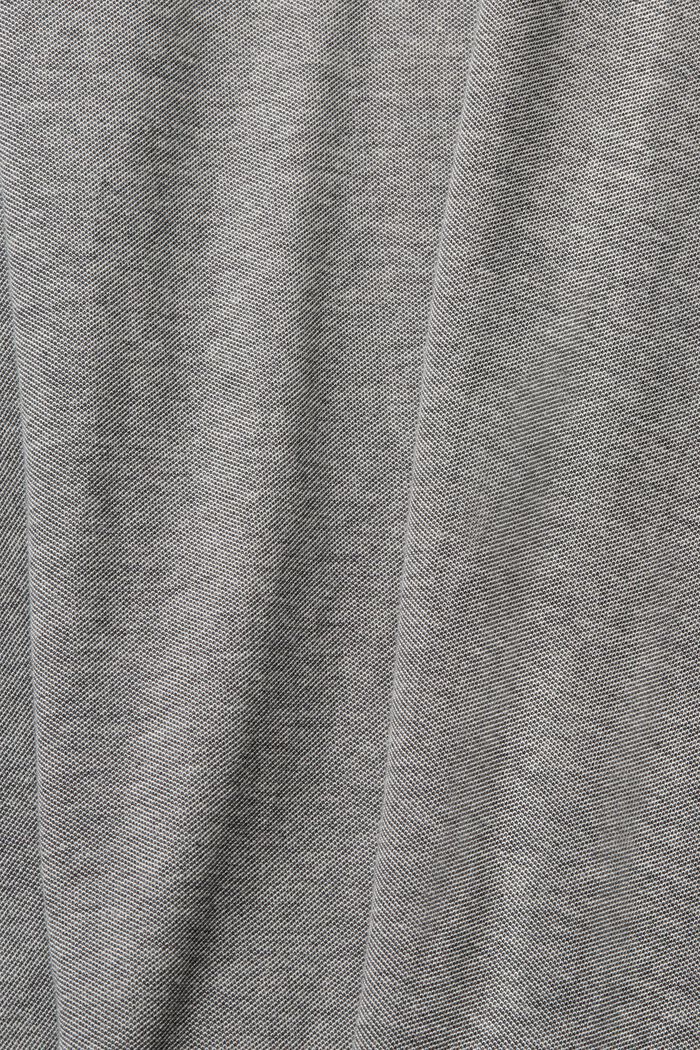 Cotton piqué T-shirt, BLACK, detail image number 4