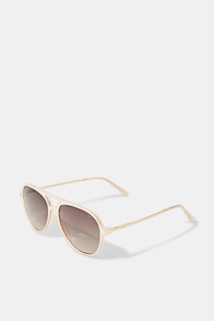 Aviator-inspired sunglasses, LIGHT BROWN, overview