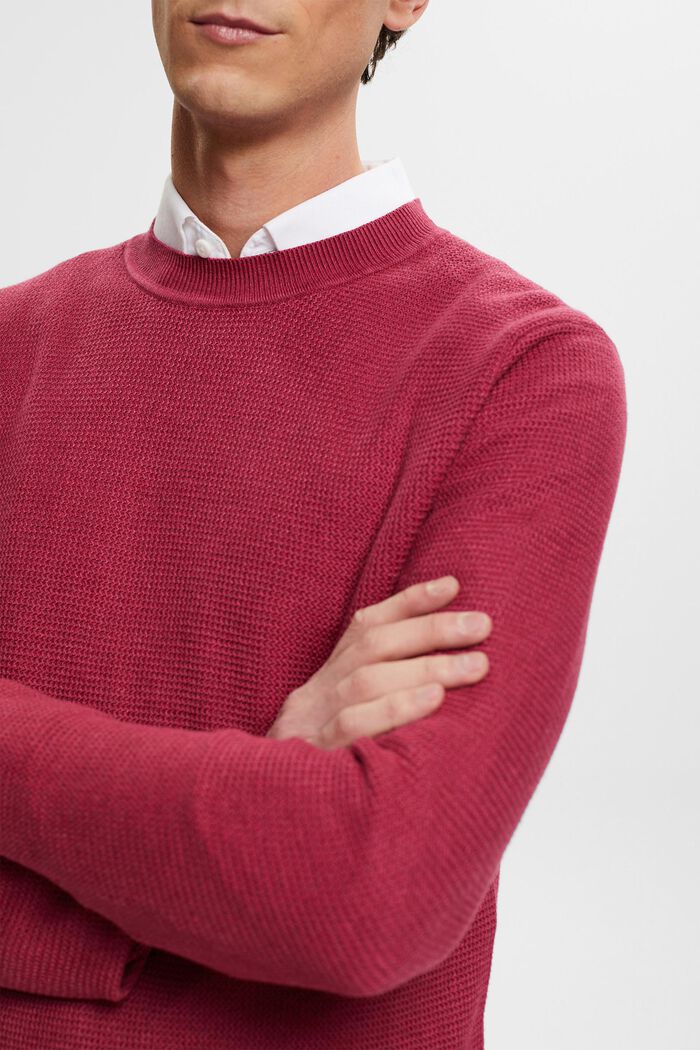 Knitted jumper, CHERRY RED, detail image number 2