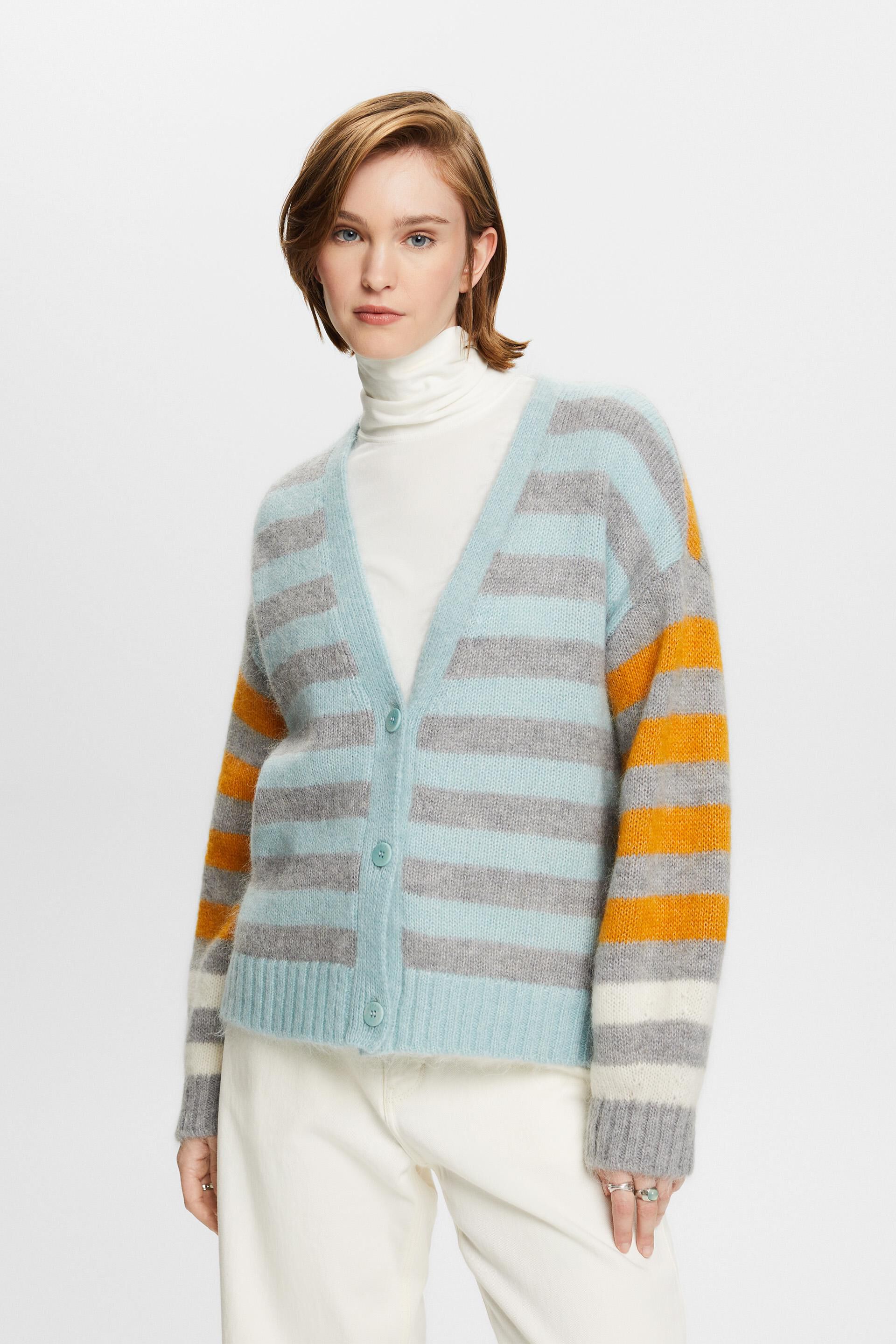 ESPRIT - Wool-Mohair Blend Cardigan at our online shop