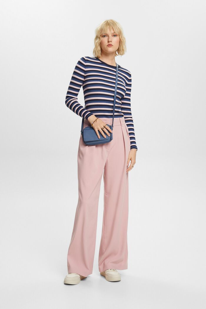 Woven Wide Leg Pants, OLD PINK, detail image number 1