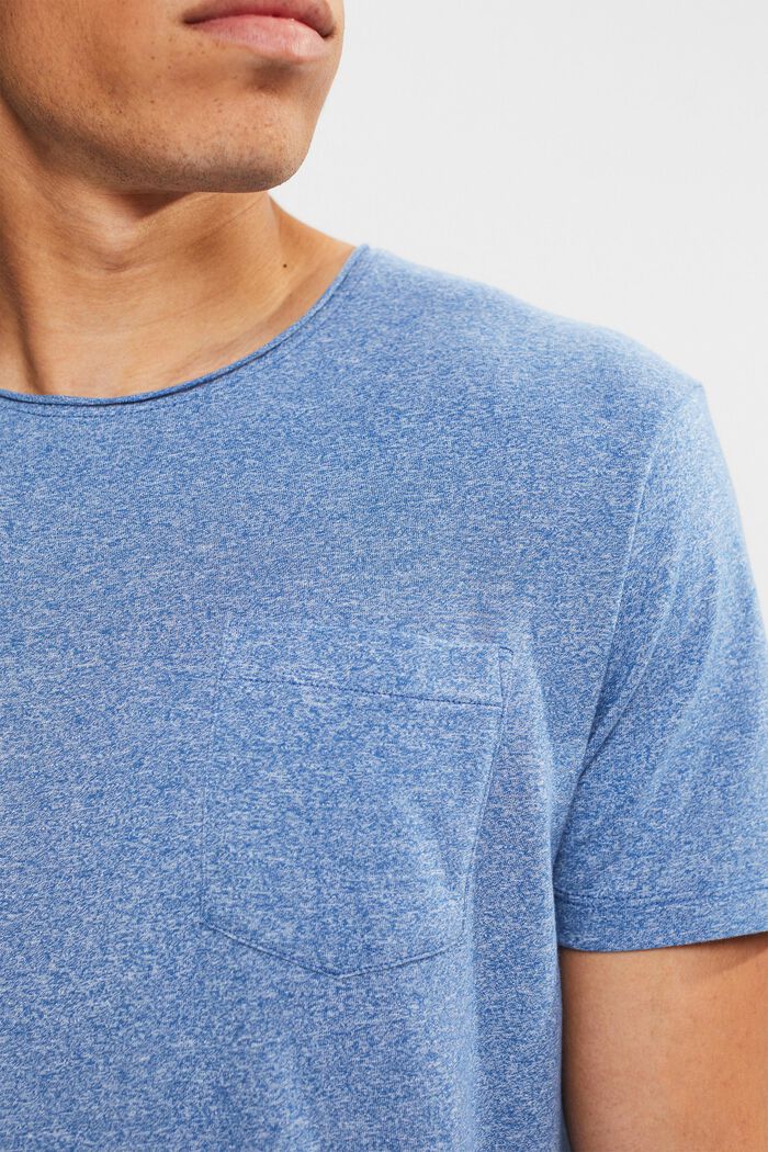 Recycled: melange jersey T-shirt, BLUE, detail image number 0