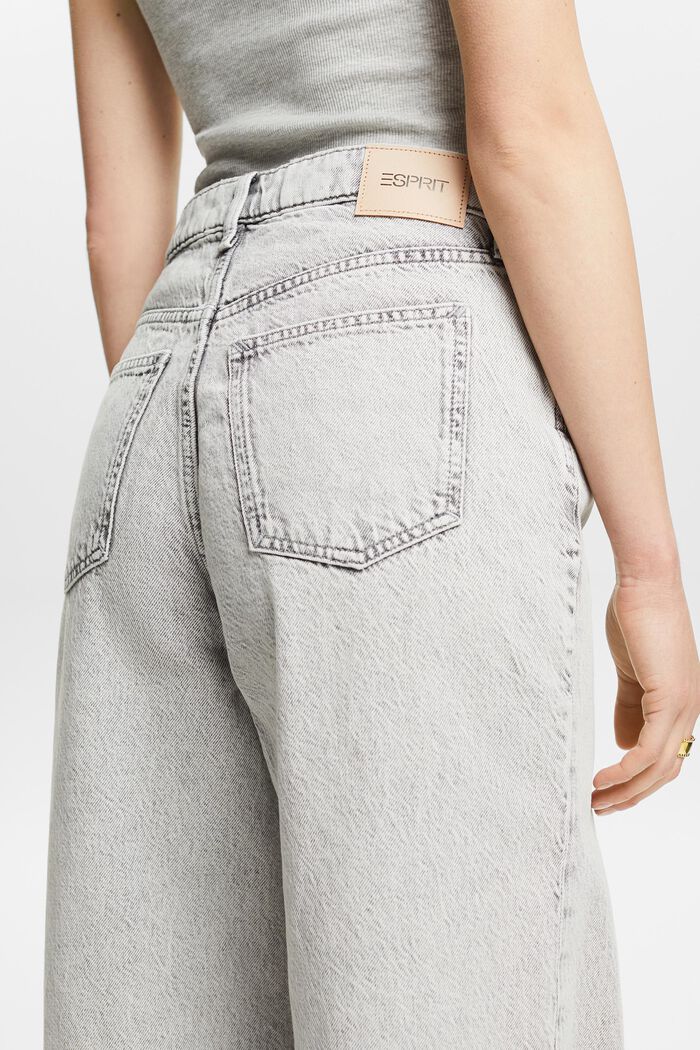 High-Rise Retro Wide Leg Jeans, GREY LIGHT WASHED, detail image number 3