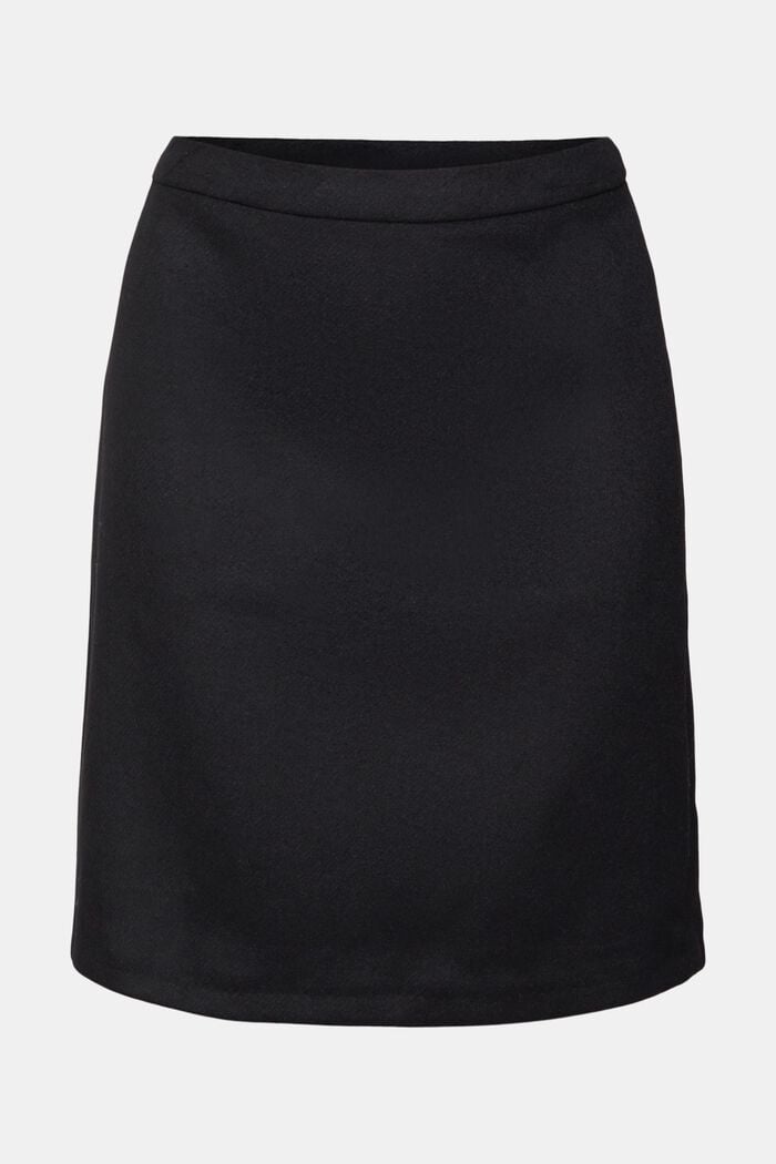 Wool blend mini skirt, BLACK, detail image number 2