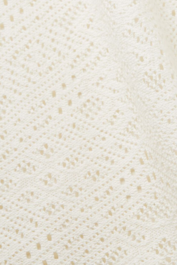 T-shirt with crochet front, OFF WHITE, detail image number 5
