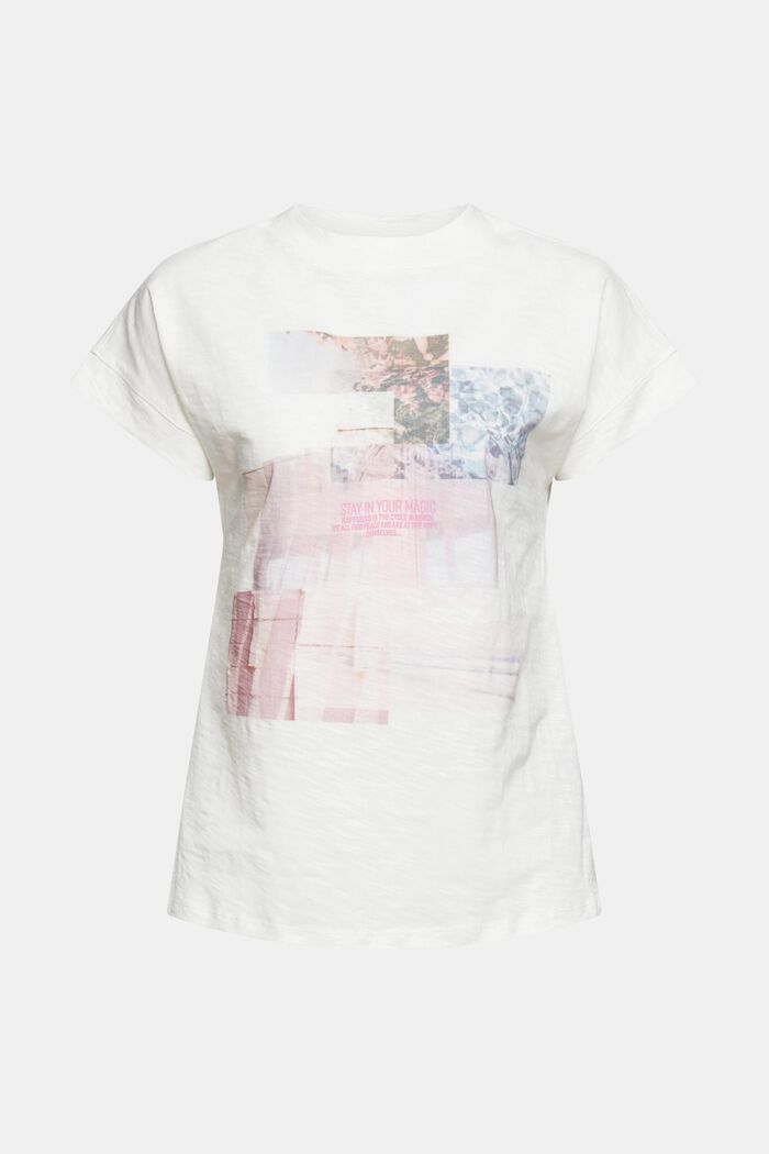 Printed T-shirt made of organic cotton, OFF WHITE, detail image number 6