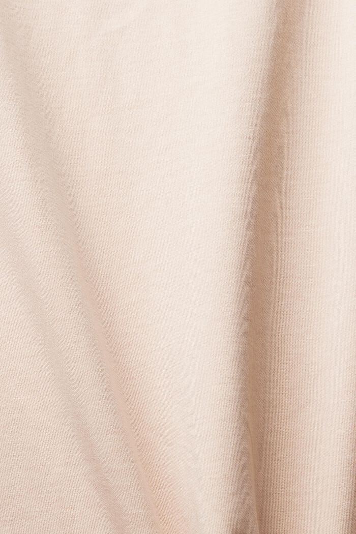 Plain-coloured jersey T-shirt, NUDE, detail image number 4