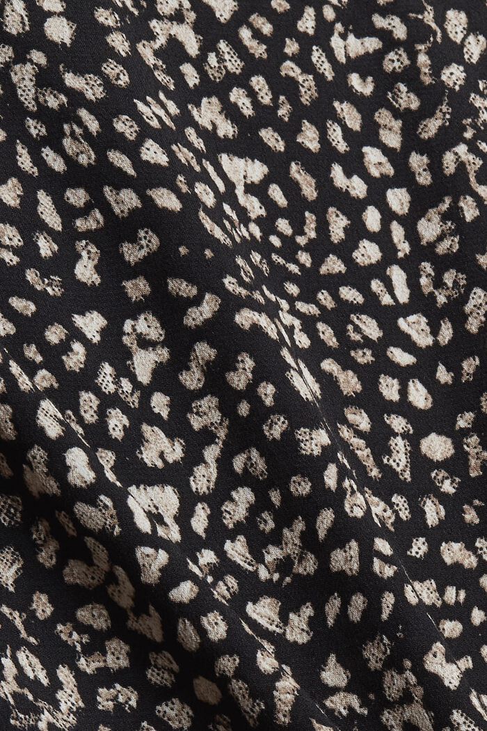 Printed blouse, LENZING™ ECOVERO™, BLACK, detail image number 4