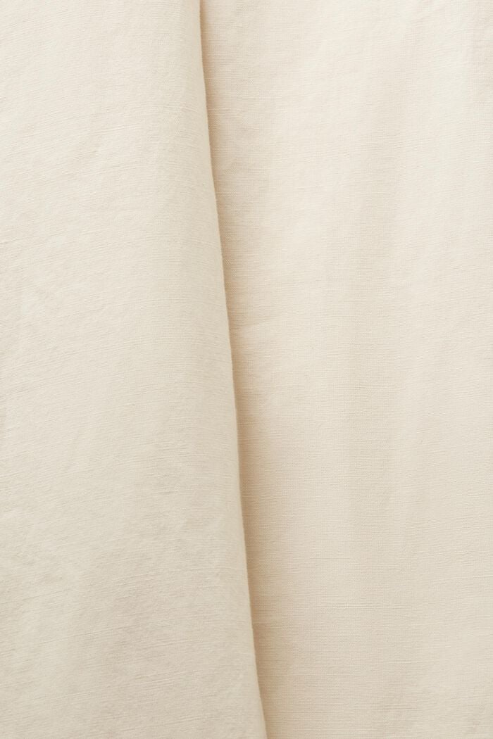 Cotton-Linen Button Fly Pants, CREAM BEIGE, detail image number 6