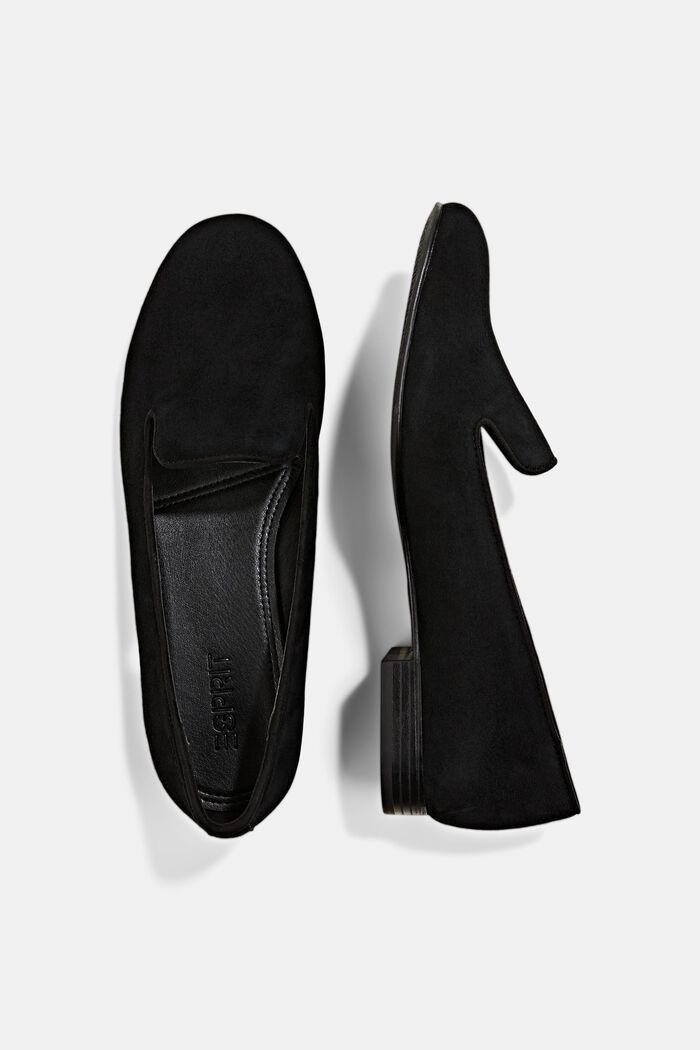 Suede loafers, BLACK, detail image number 1