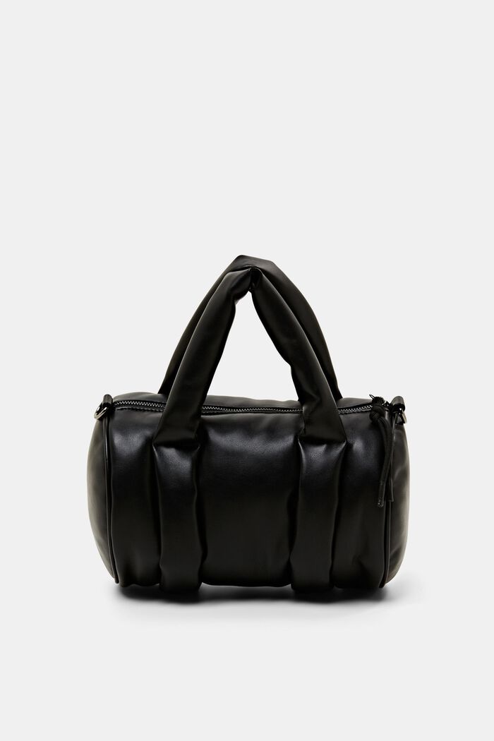 Small faux leather puffer bag