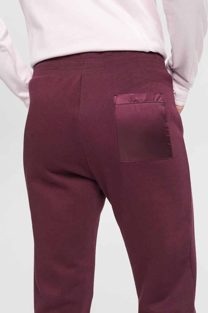 Sweatpants with leg pocket, BORDEAUX RED, detail image number 4