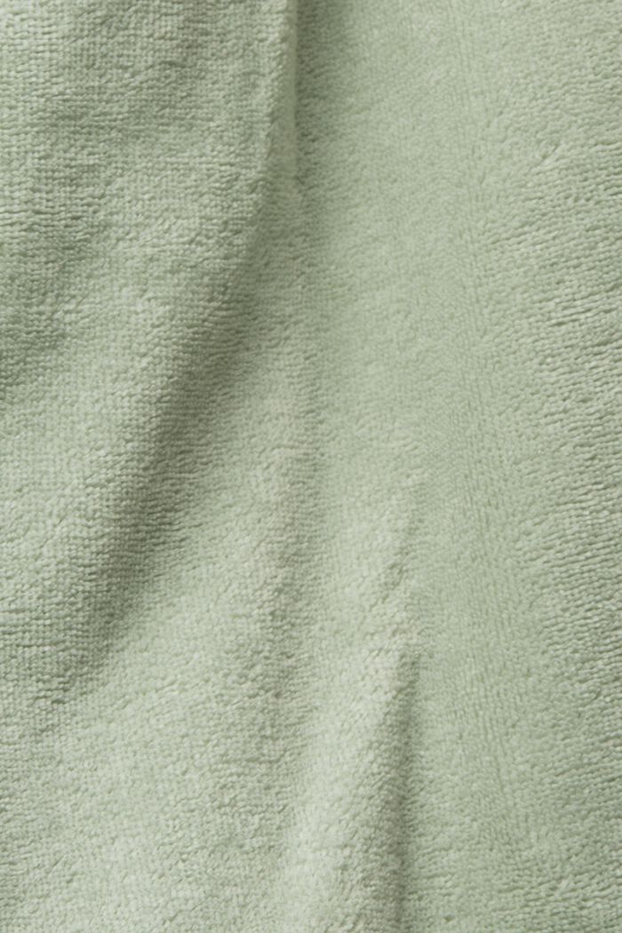 Terry cloth bathrobe with hood, SOFT GREEN, detail image number 1