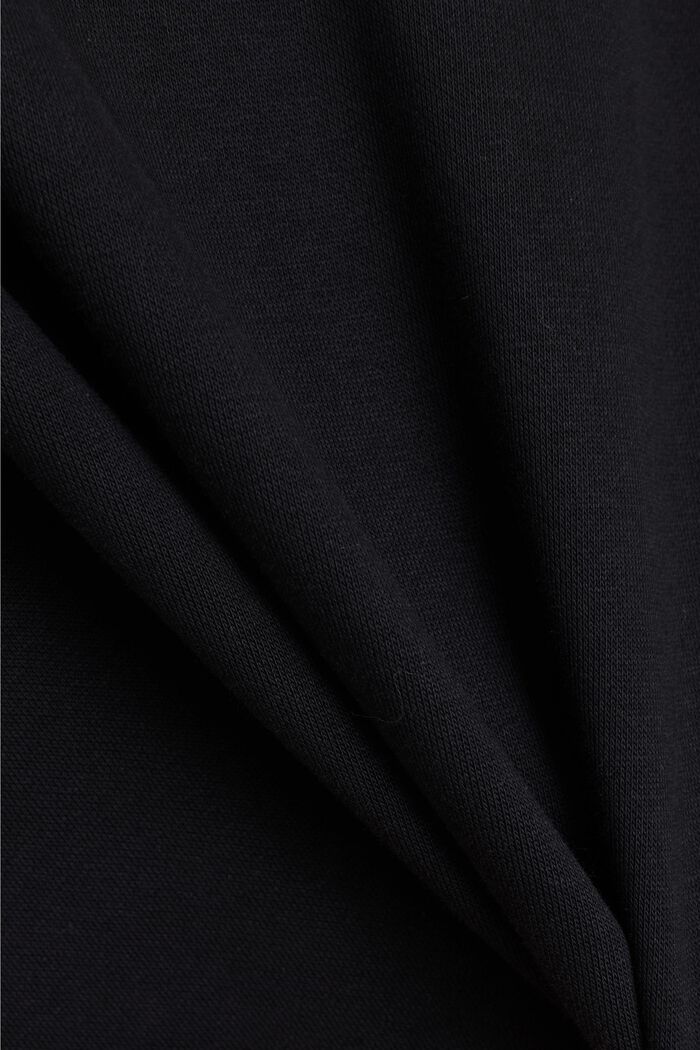 Tracksuit bottoms made of blended organic cotton, BLACK, detail image number 4
