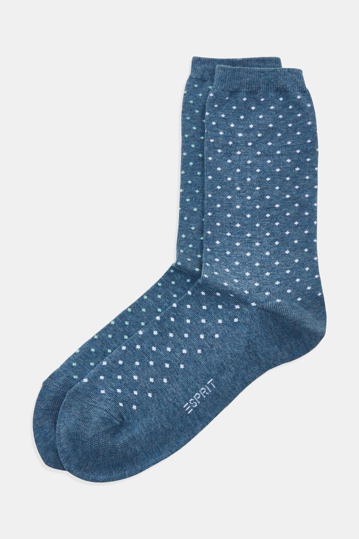 2-pack of polka dot socks, LIGHT DENIM, detail image number 0