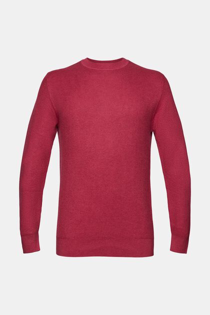Knitted jumper, CHERRY RED, overview