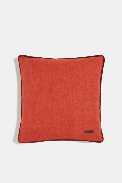 ESPRIT - Mixed material cushion cover with micro-velvet at our online shop