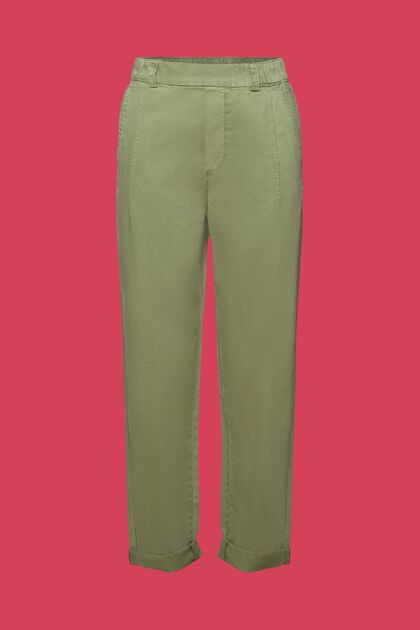 Chino Pull-On Cropped Pants